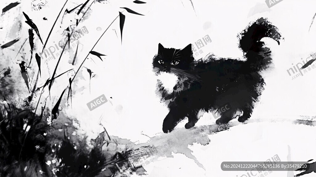 猫水墨