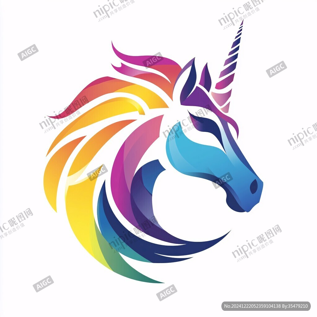 独角兽设计logo