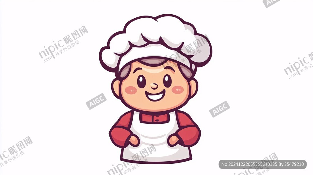 q版厨师logo设计