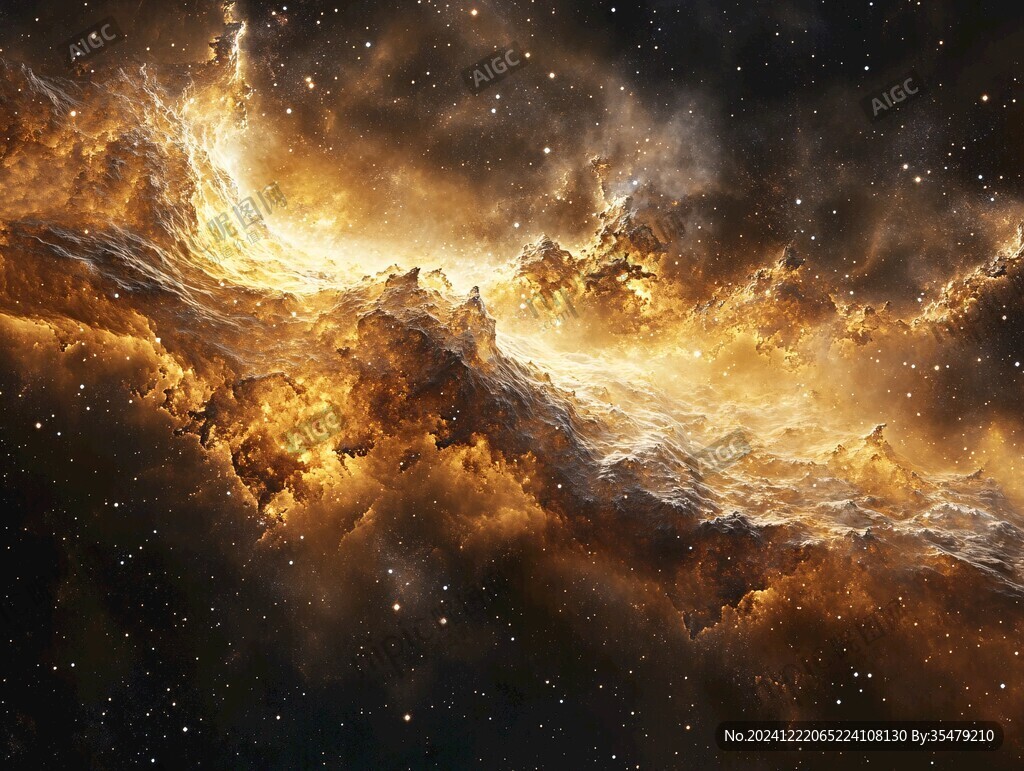 豪华大气星云装饰画
