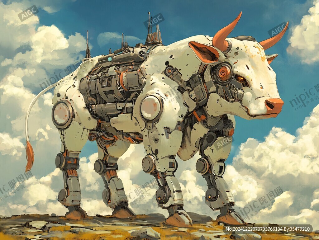科幻风格牛