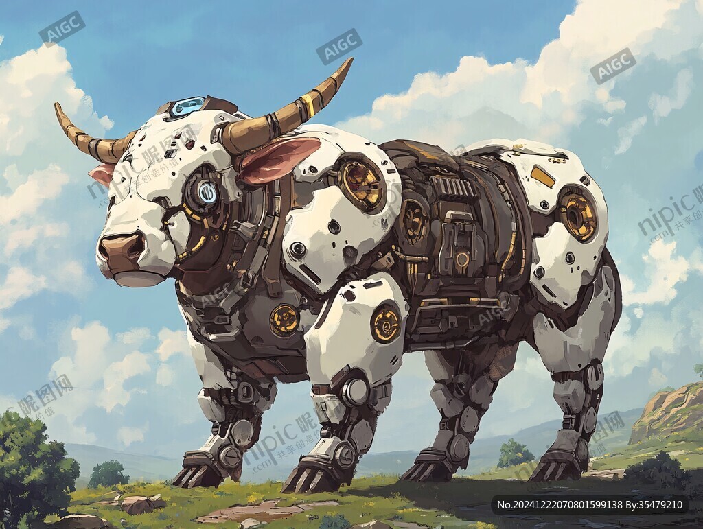 科幻风格牛
