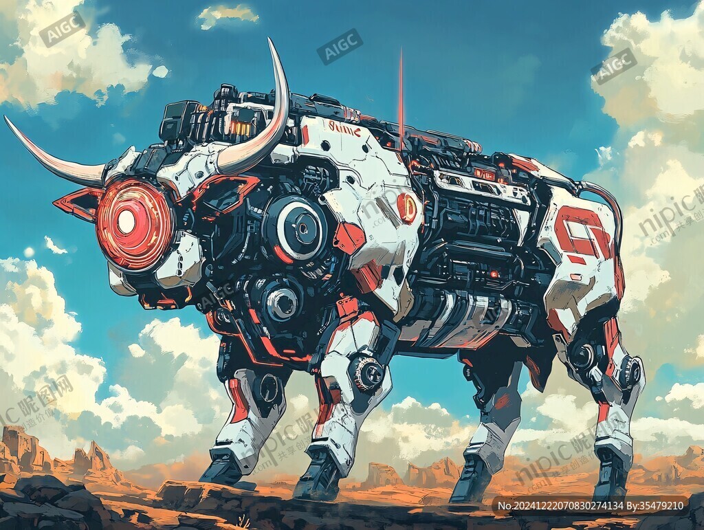科幻风格牛