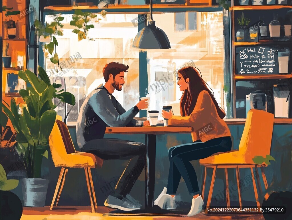 惬意下午插画