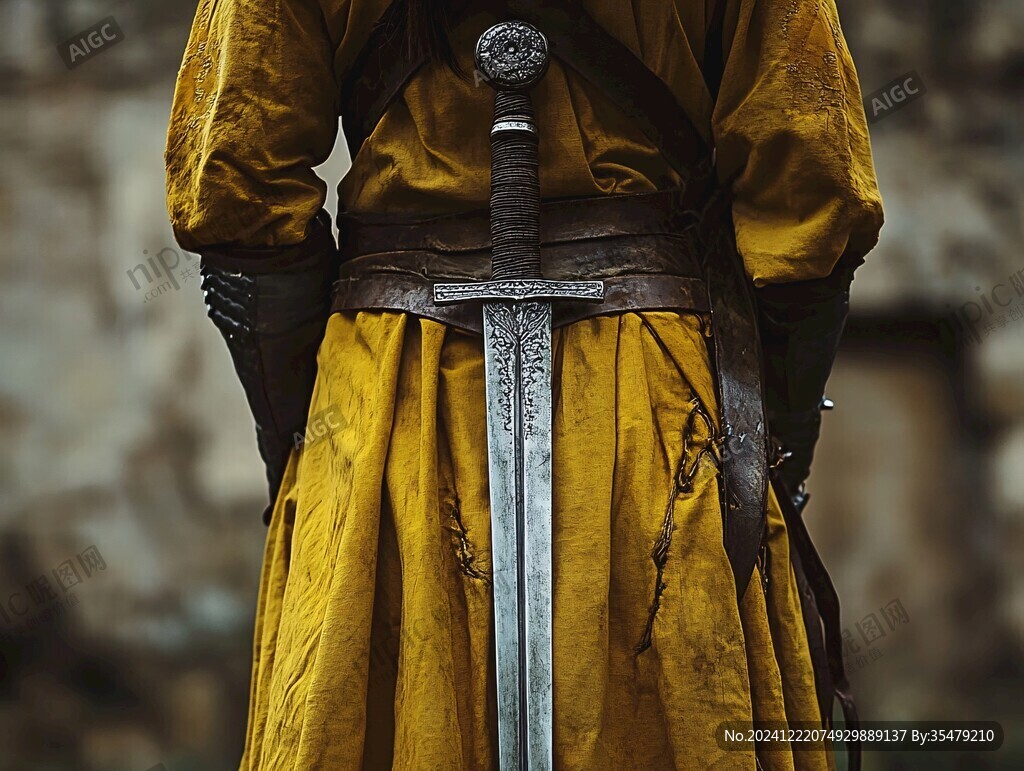 拿剑的男人盔甲