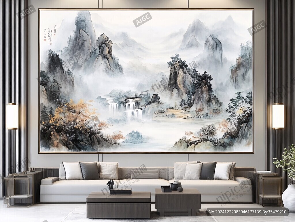 巨幅山水画现代画