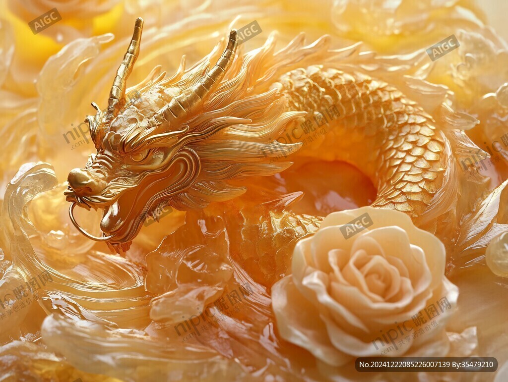 金龙立体画