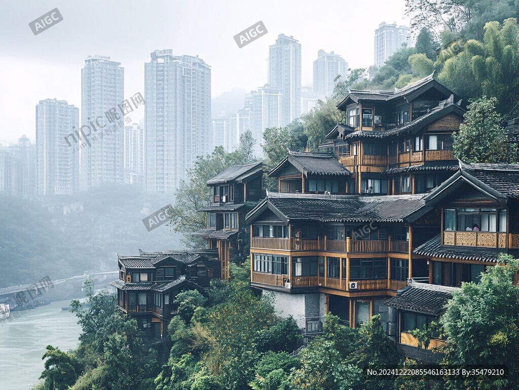 吊脚群楼