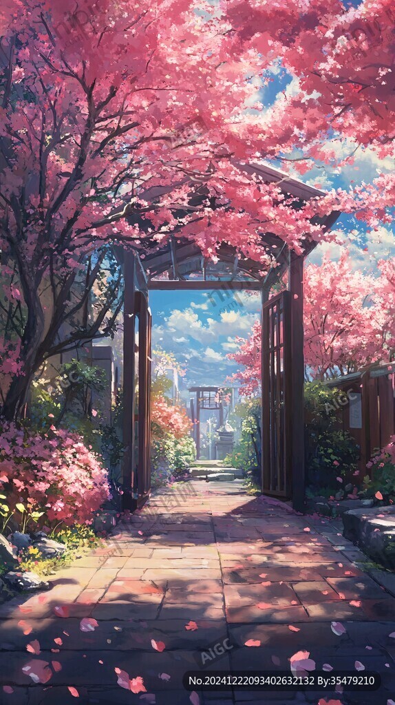 古风场景春暖花开