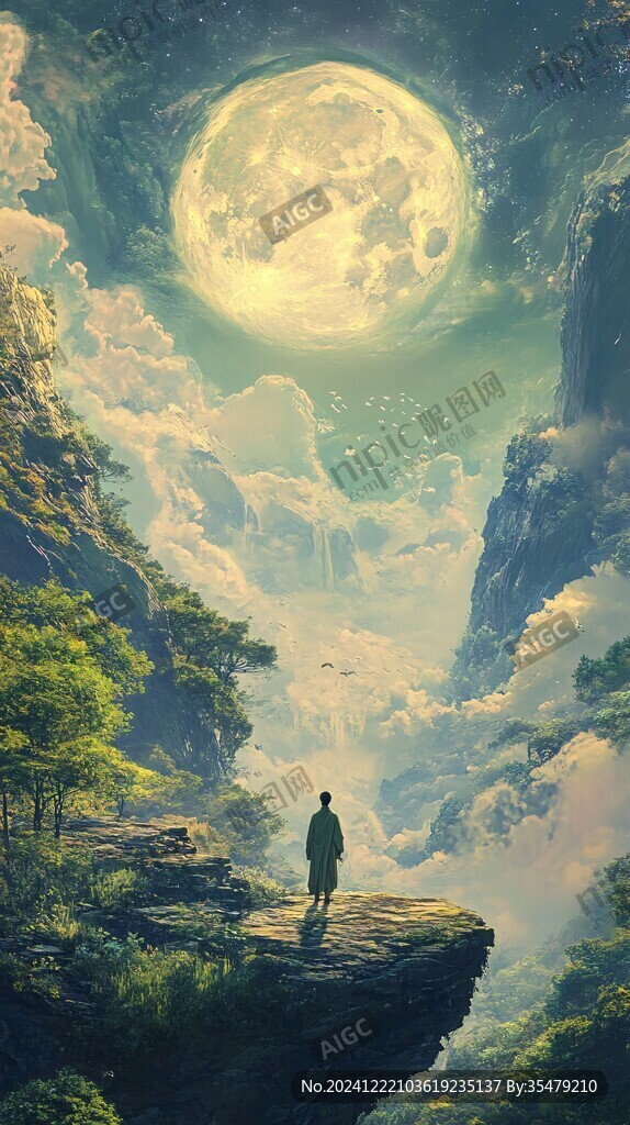 星月河幻想插画