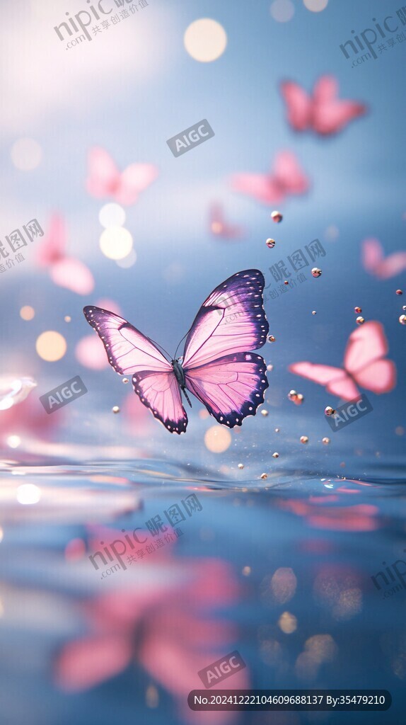 蝴蝶梦幻背景图