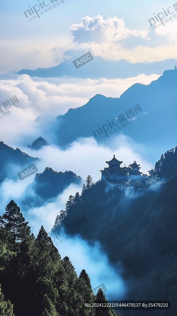 古刹云海