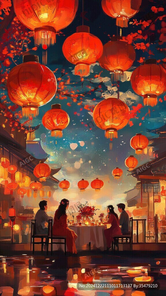 看花灯海报