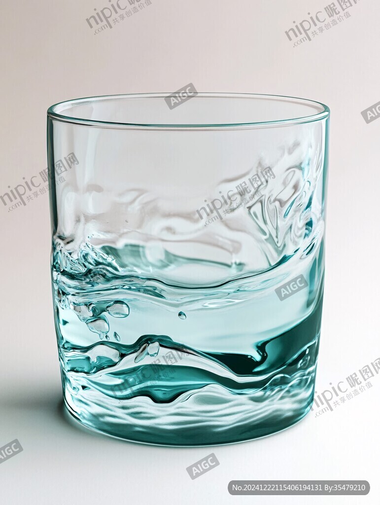 淡青色玻璃杯