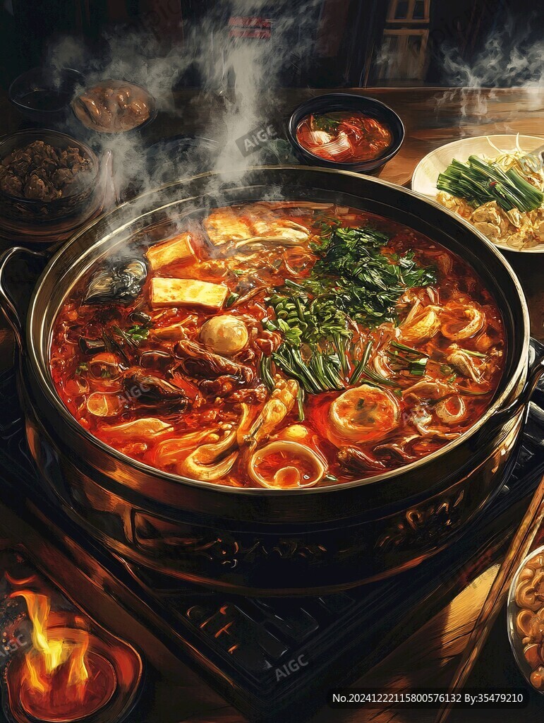 大锅菜插画