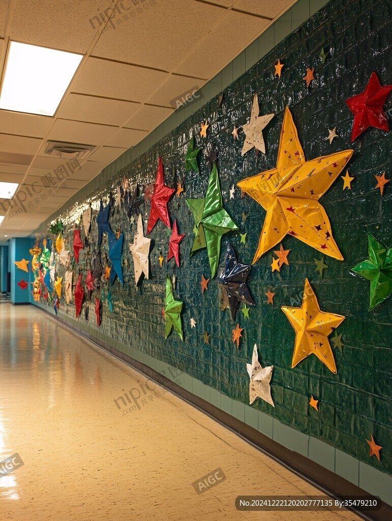 学校走廊造型墙