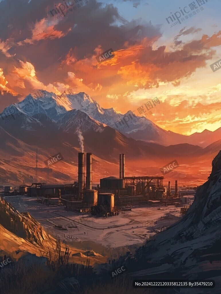 风景厚涂