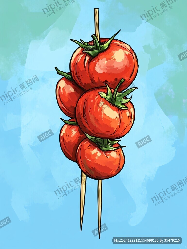 插画糖葫芦
