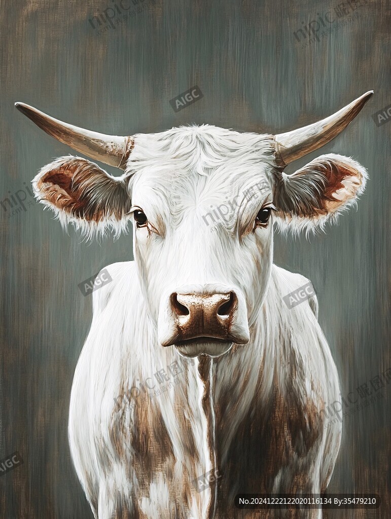 3d牛装饰画