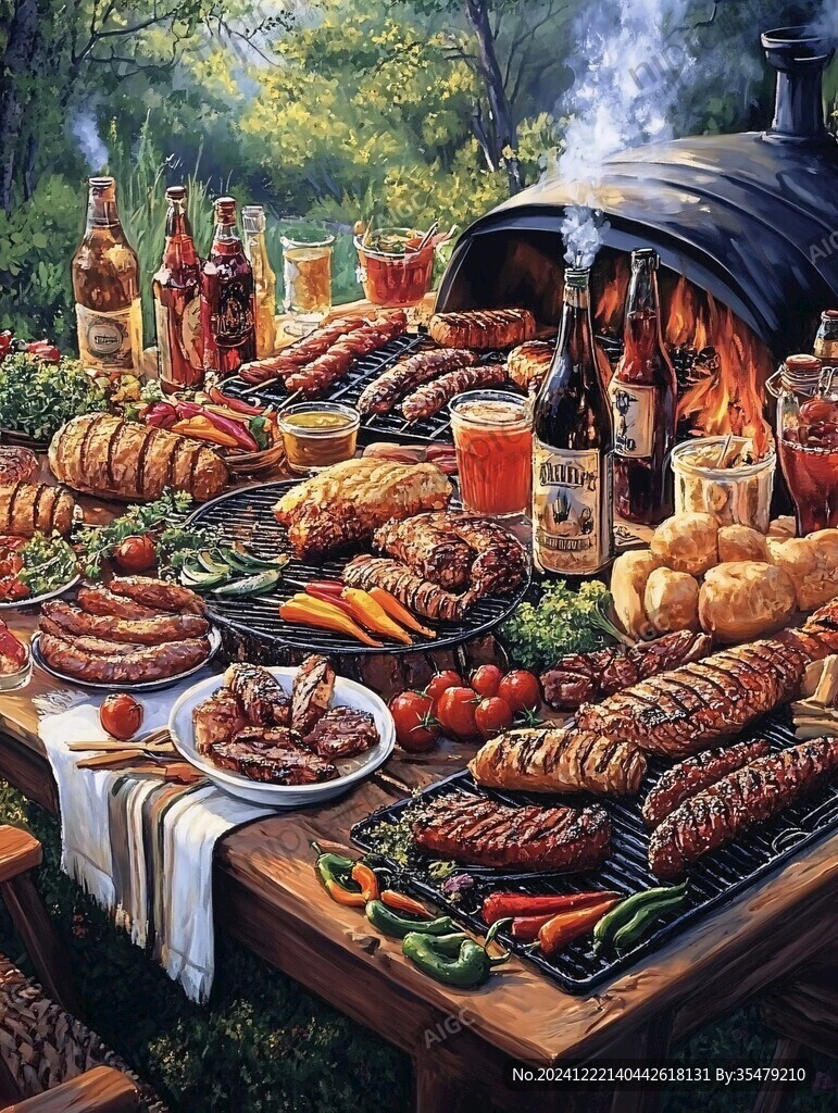 烧烤装饰画