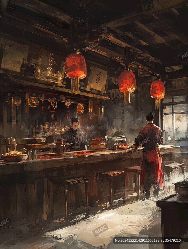 古代店小二厨师