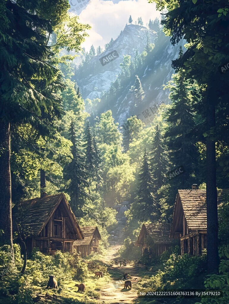 森系场景童话森林