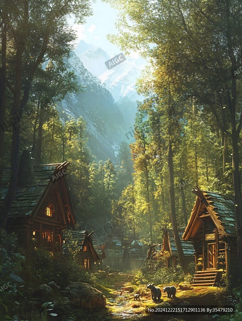 森系场景童话森林