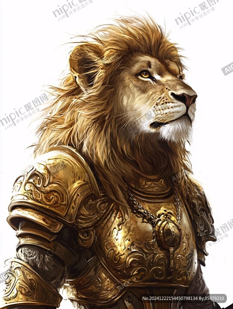 雄壮的动物插画