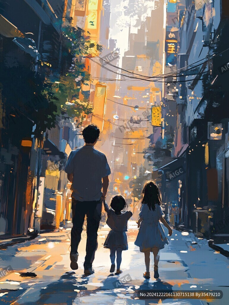 插画背影