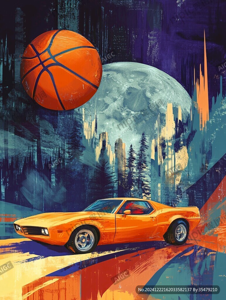 篮球插画