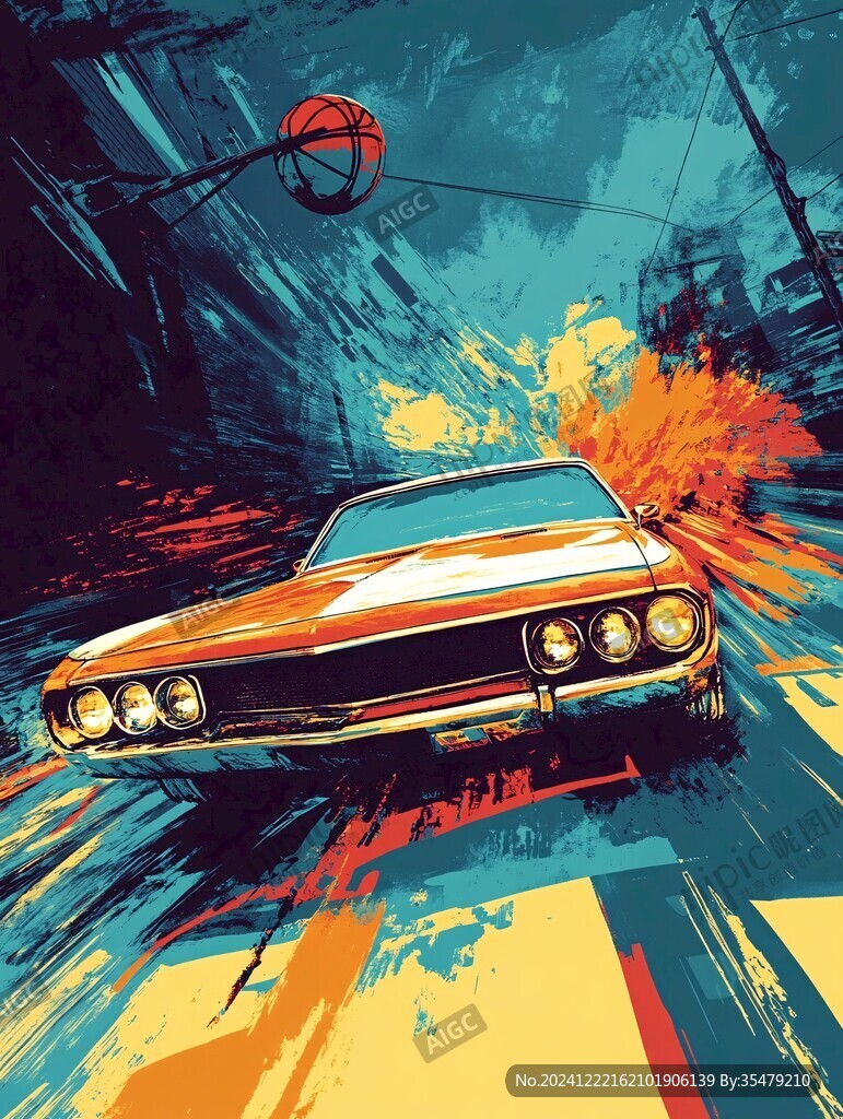 绚丽线条汽车