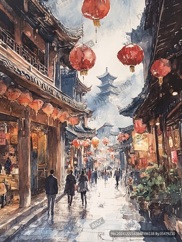 横店水彩