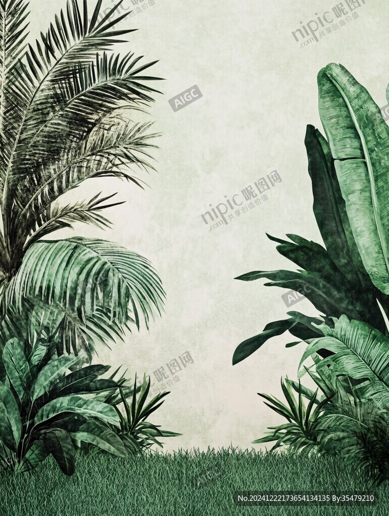 绿植背景主图