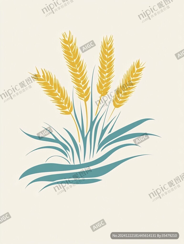 麦粒插画