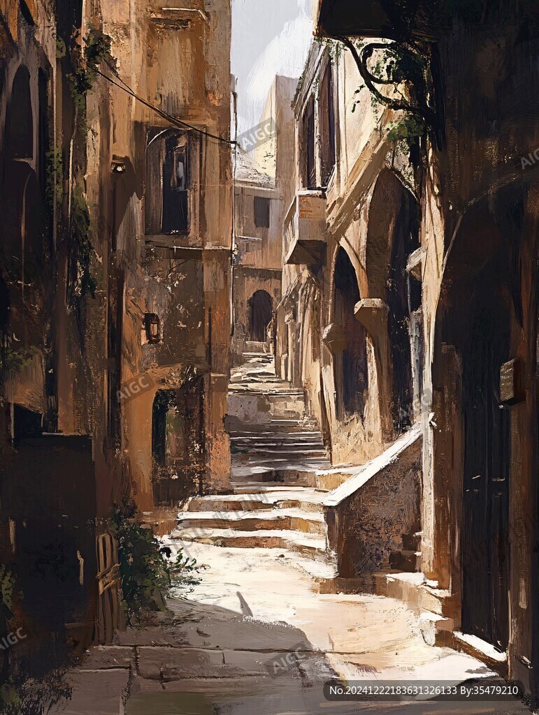 风景厚涂
