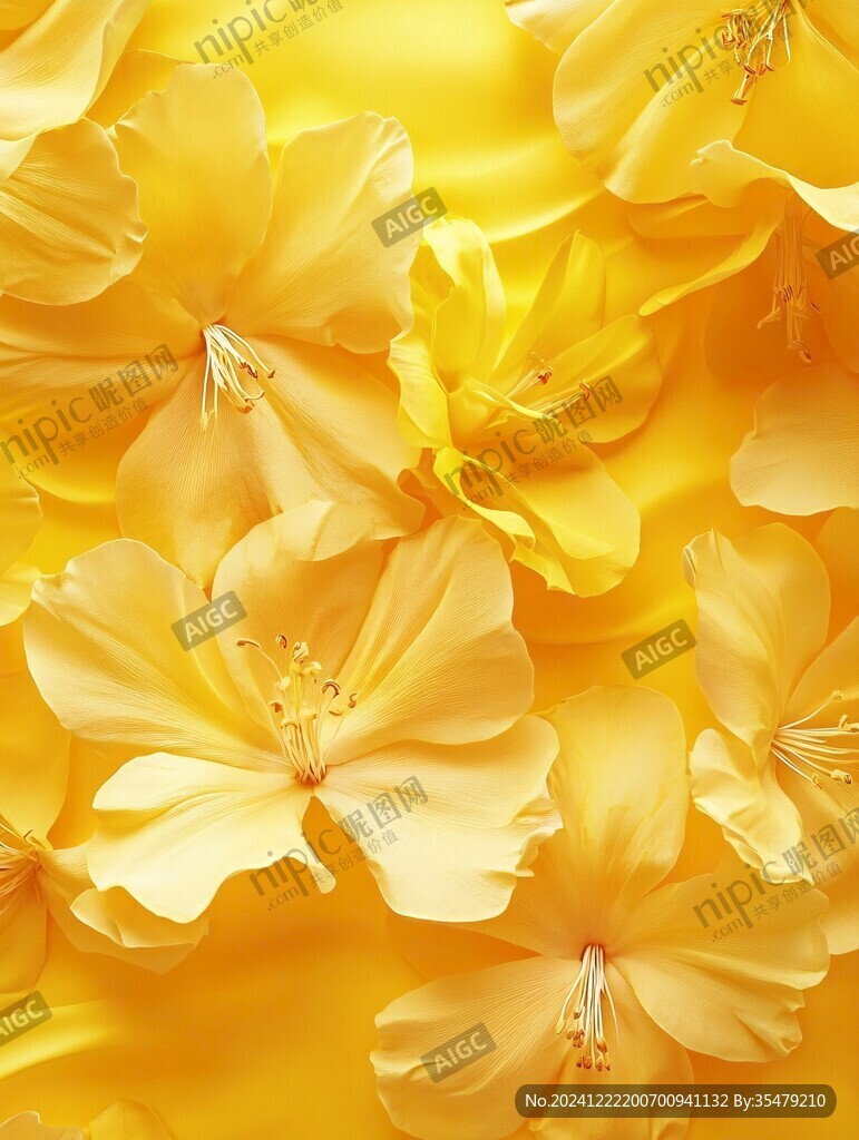 高精手绘黄金拉丝花卉