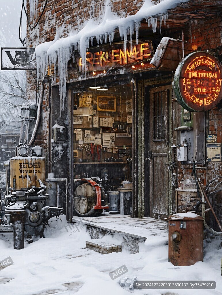 雪中早餐店