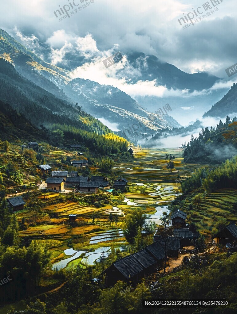 唯美大山深处有人家