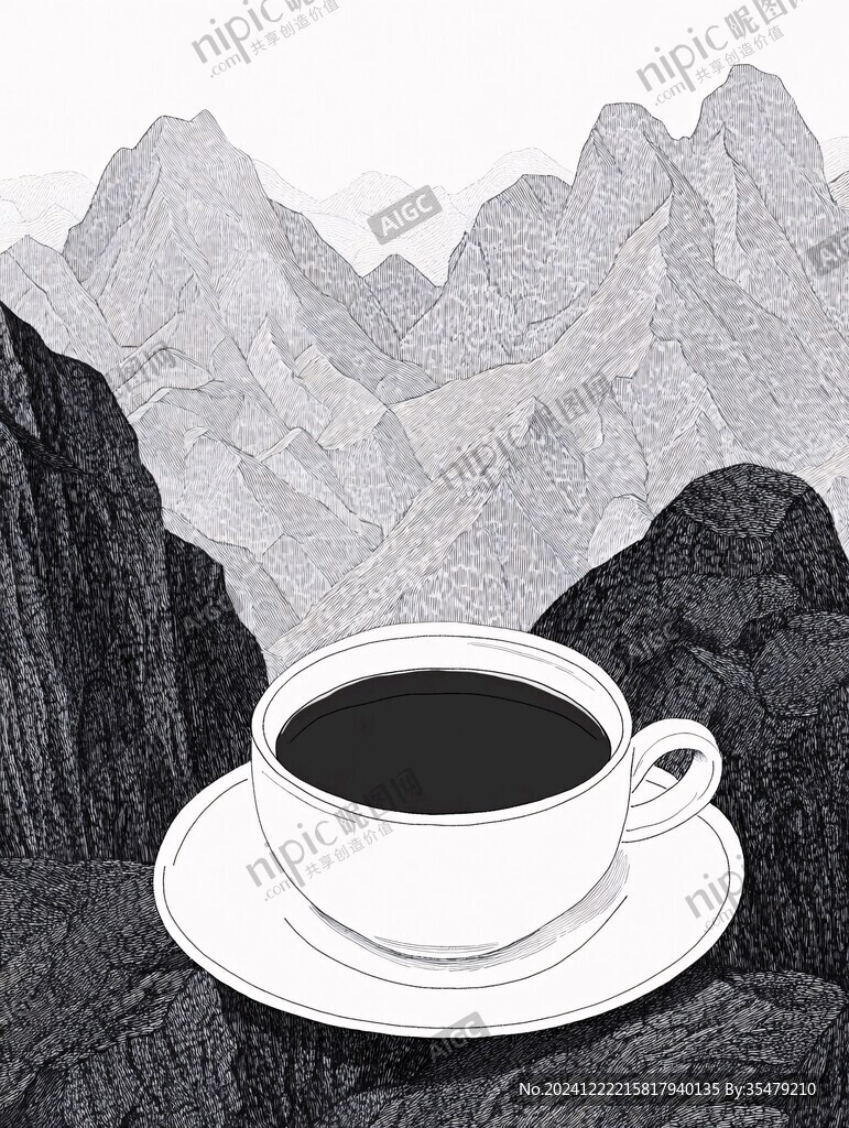 武夷岩茶插画
