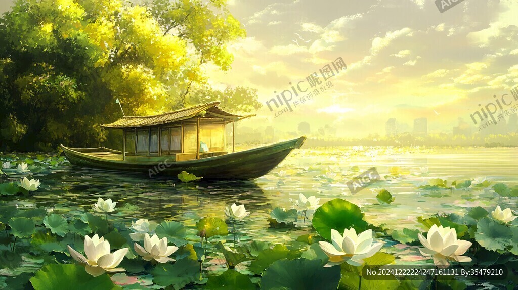 荷花大场景