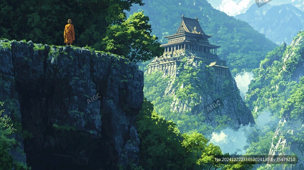 宏大寺庙场景