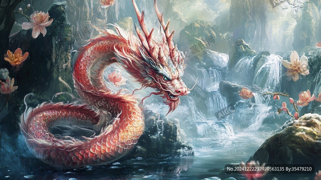 龙吐水壁纸