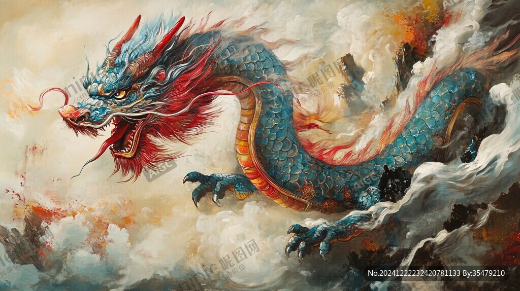 插画龙年插画