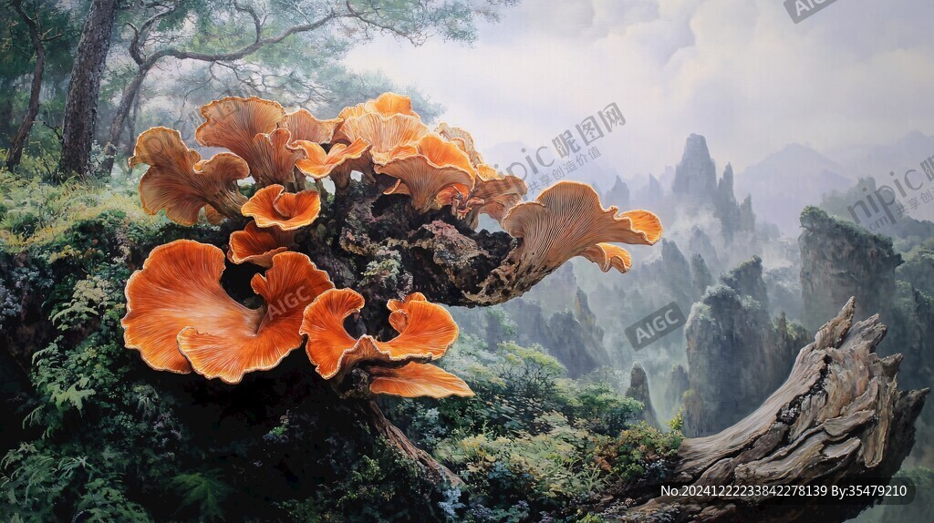唯美森林野生菌