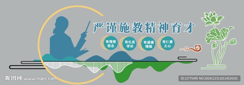 四有好老师文化墙
