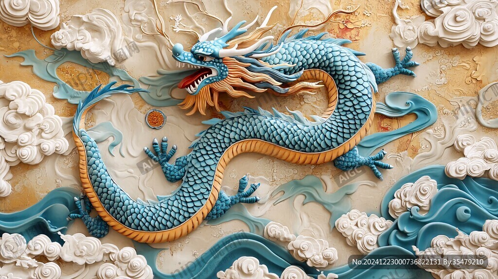 高清浮雕龙