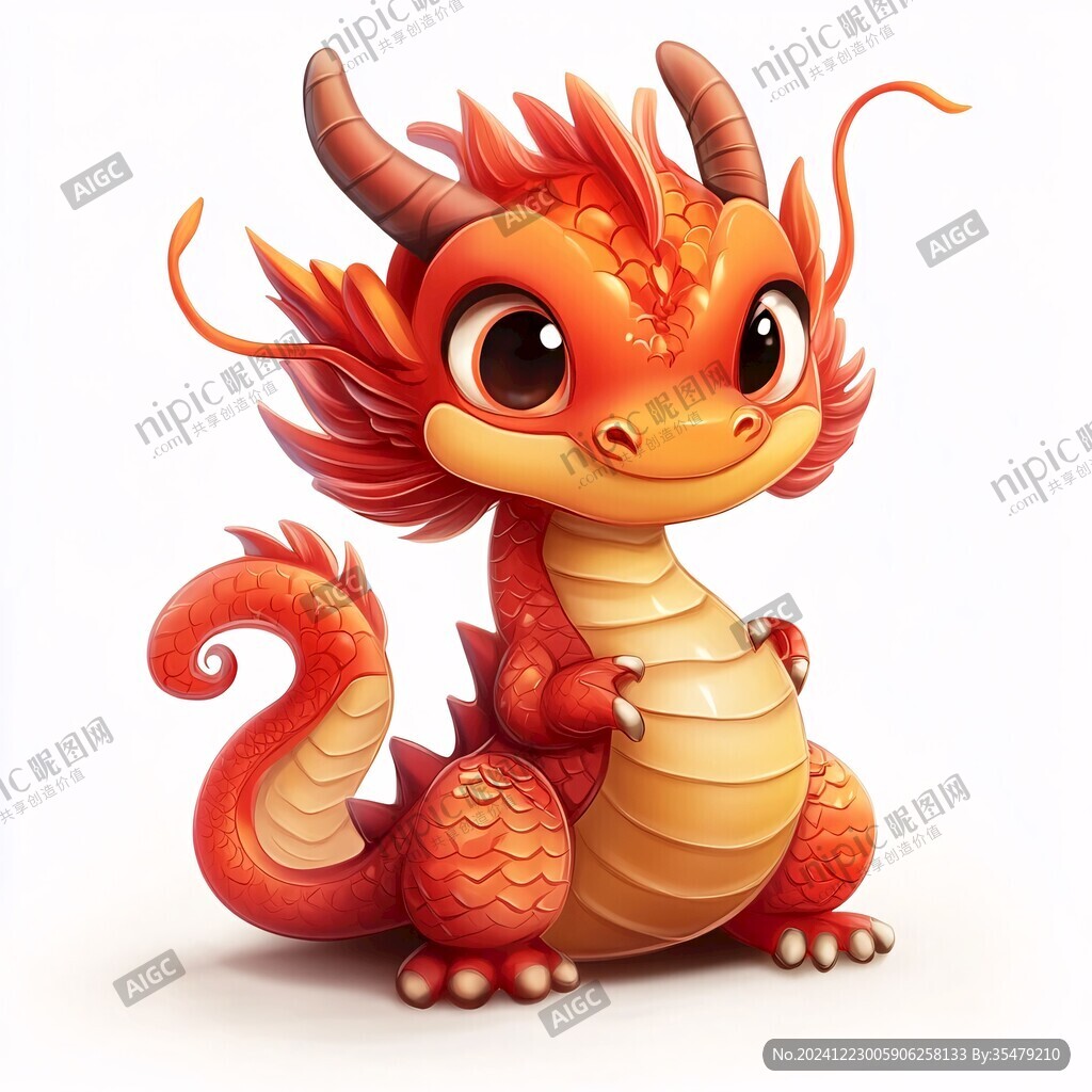 卡通龙q版萌龙