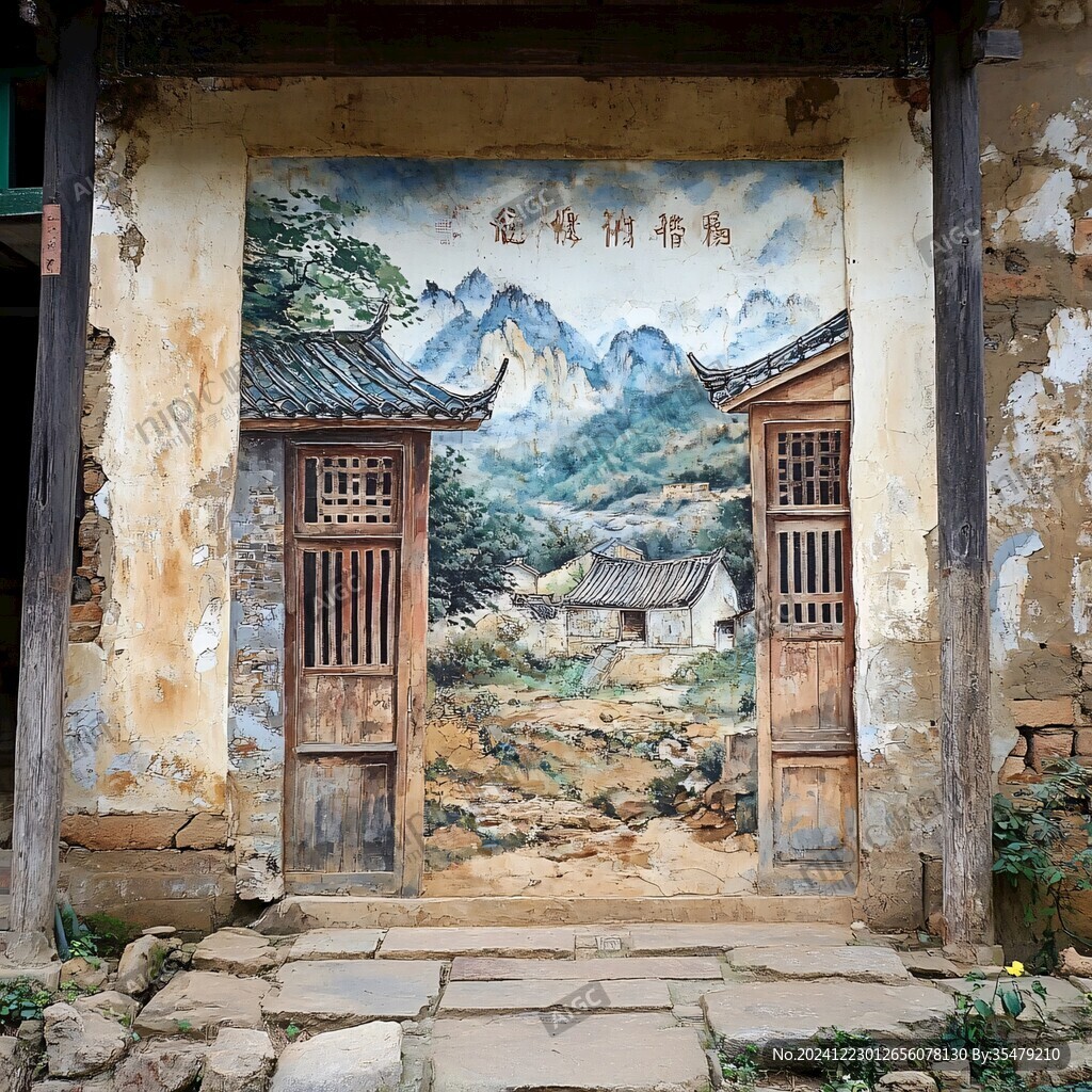 查济古镇绘画