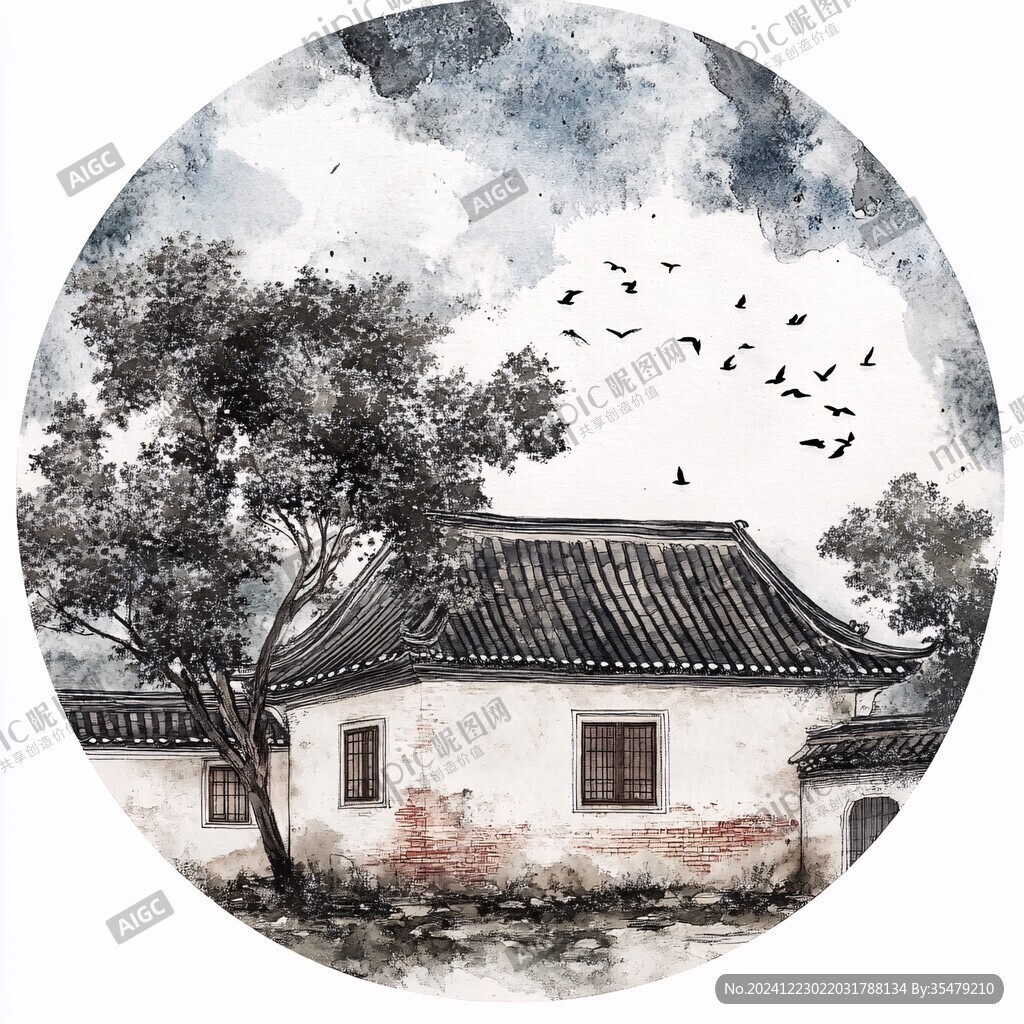 天一阁插画