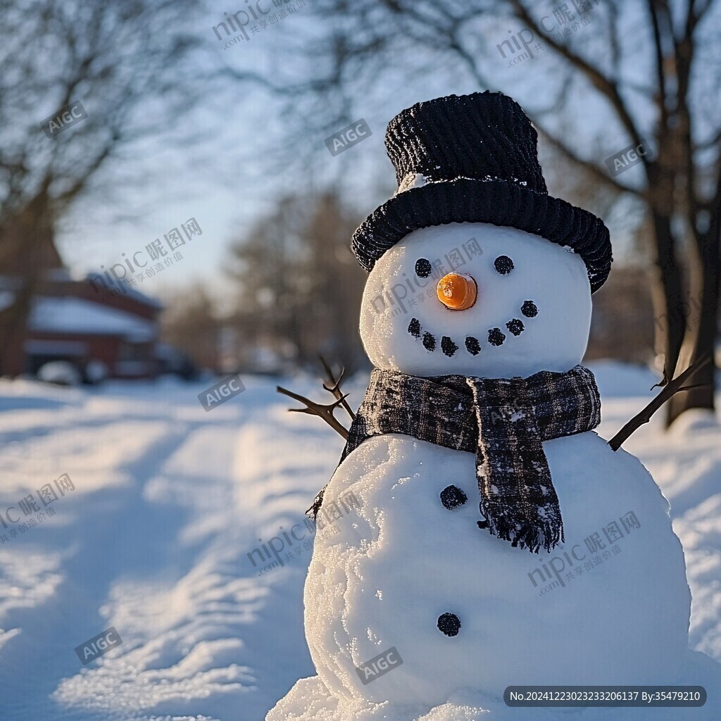 户外小雪人